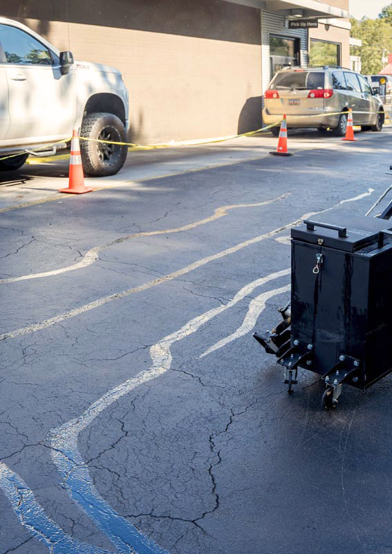 asphalt crack sealing for restaurants in Northglenn CO