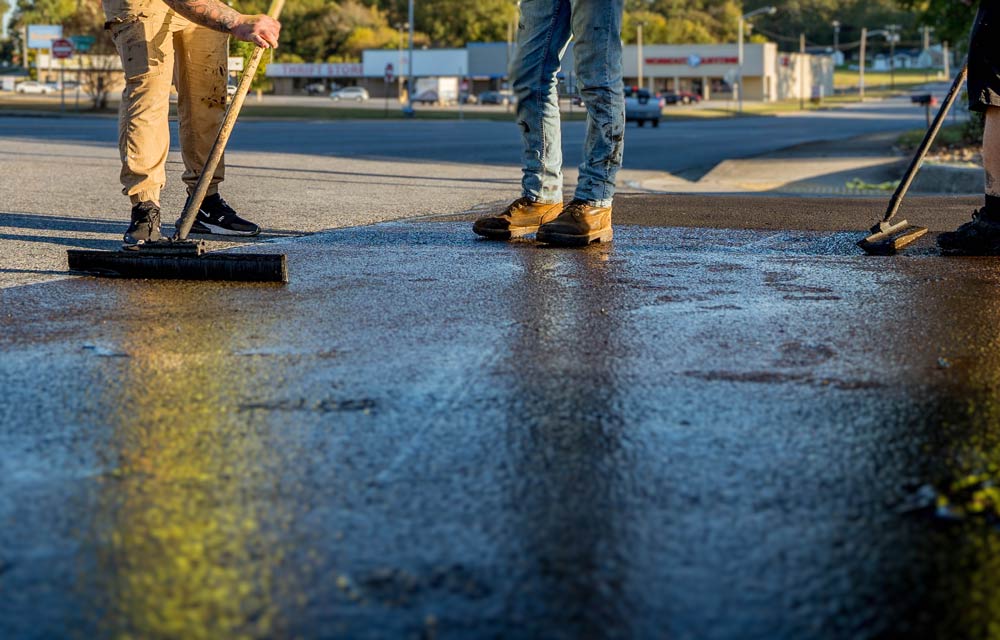 Fast Food Parking Lot Sealcoating M5 Paving